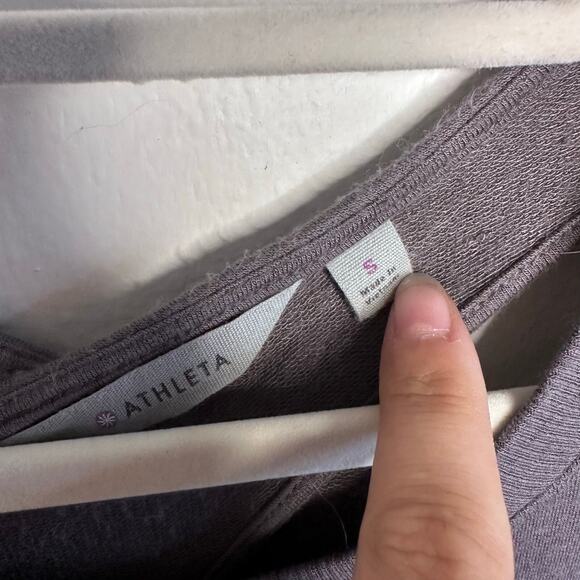 Athleta purple/grey racerback long sleeve top size small - Picture 3 of 6